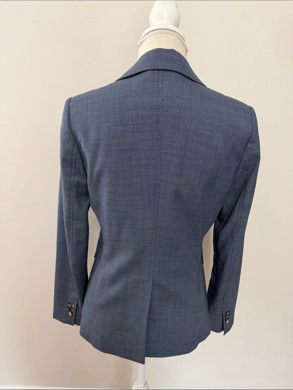 Tory Burch Navy Blue Tailored Blazer